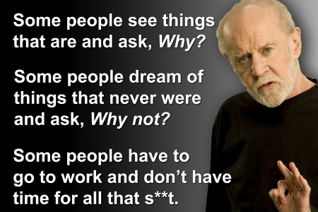 Innovation lessons from George Carlin