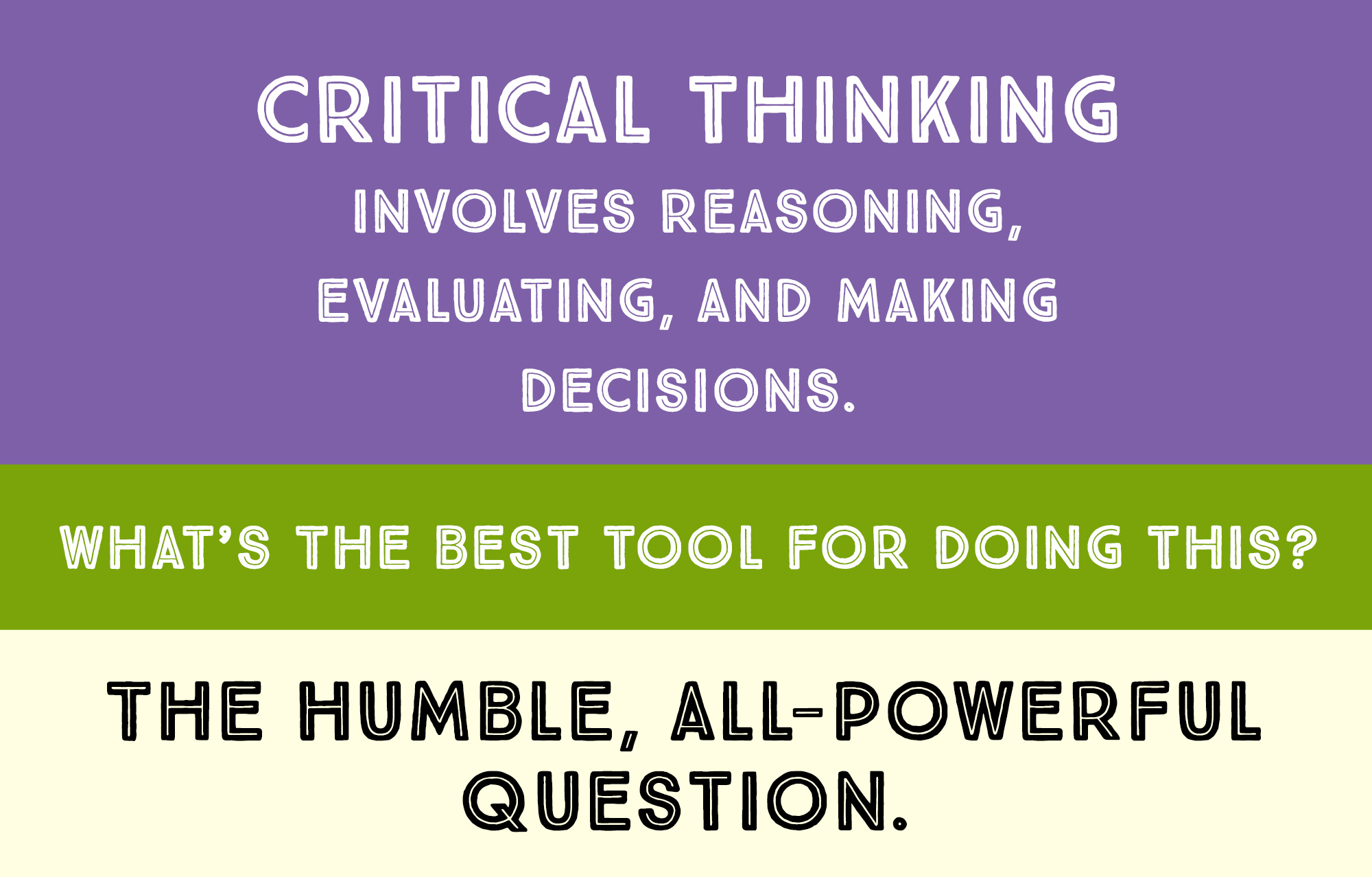 what makes a critical thinking question